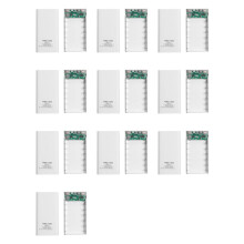 10X 18650 Batteria Power Bank Box 5V 2.1A Display LCD 20000MAh Scheda di Alimentazione per Batteria 6X18650 Custodia Powerbank DIY(Bianca)