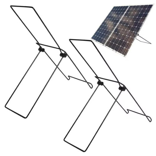 4pcs Garden Solar Panel Stand Solar Panel Holder Steel Panel Mobile Rack Foldable Solar Panel Support Bracket 1