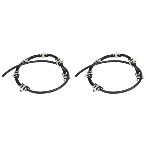 2X 13537799993 - Fuel Injector Return Overflow Hose  Pipe for - 3 5 Series X5 X6 E70 E71 E72 E90 E91 E92