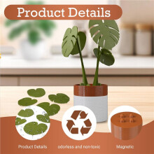 2 Set Monstera Plant Coasters Set 3D Printed,Waterproof&Anti-Scald Plant Coasters, 3D Printed Coasters Magnetically A
