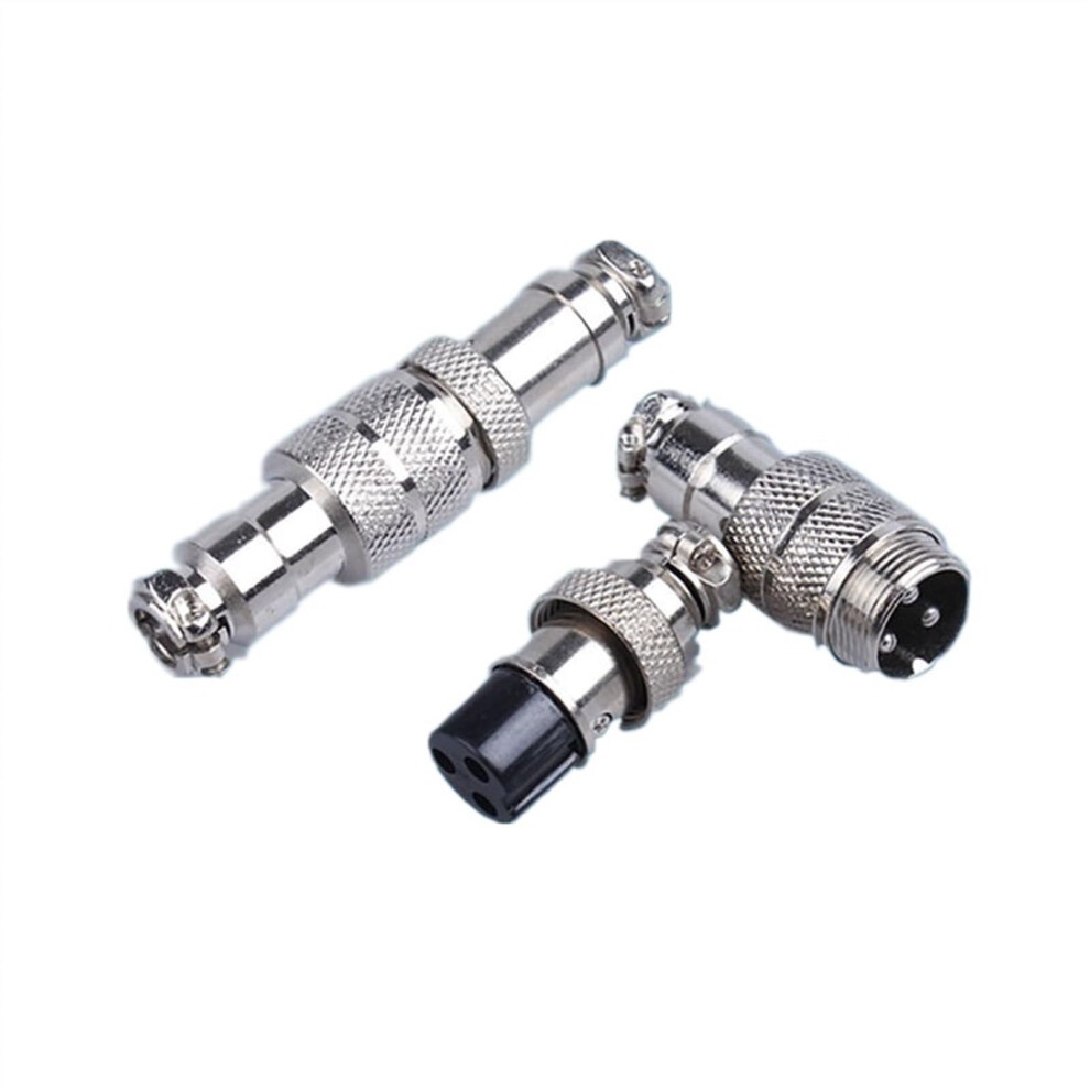 Gx16 Aviation Connector 2 Pin Circular Plug Male Female Set, Quick Connect Pair For Reliable Signal Transfer 9771547614470
