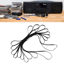 10 Pcs Turntable Belt Set for Record Player, CD, DVD Player, High Elasticity Rubber