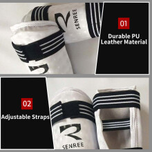 Kinder- und Erwachsenenvorderarm-Schoner für Kampfsporttraining, S-XL, PU-Leder