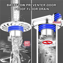 Odor Proof Floor Drain,Shower Floor Drain Backflow Preventer,One Way Drain Valve,Brass Drain Filter,Prevent Backflow