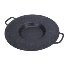 Round Aluminum Grill Pan, Anti-Stick, 948g, Perfect for Camping & Home