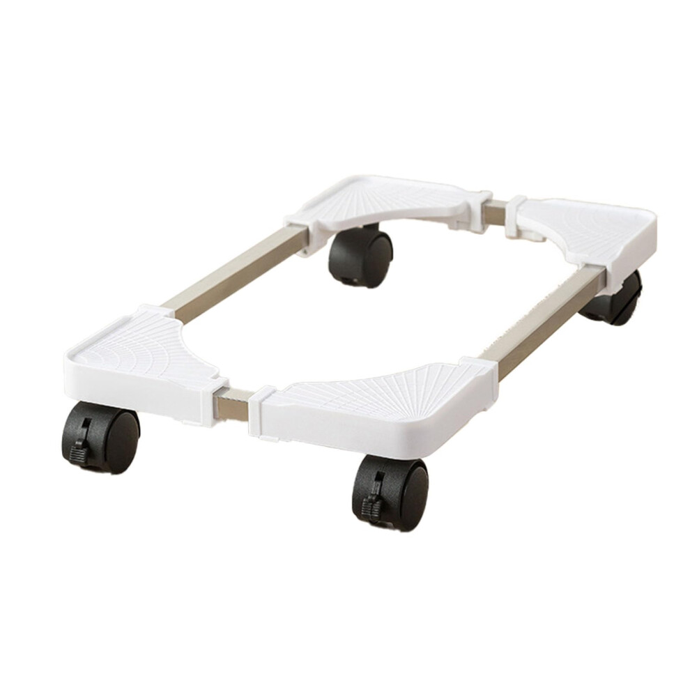 Computer Tower Stand With Wheels Adjustable Pc Tower Holder Enhanced Airflow Lockable Rolling Base White 9330225062097