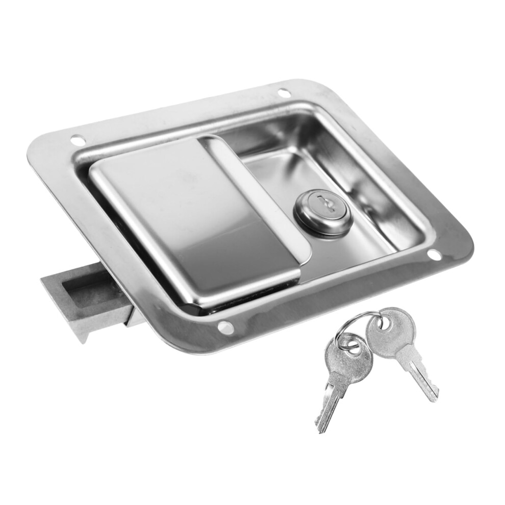 Stainless Steel Truck Toolbox Latch Lock With Secure Pushtolock Paddle Handle For Vehicle Doors 9330225062103
