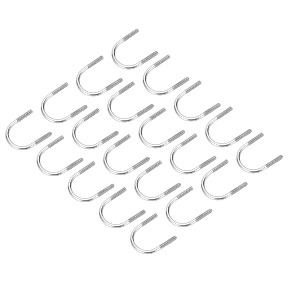 Stainless Steel U-Shaped Bolt Set 20Pcs M6x33 Machinery Hardware Tools 5041391205204