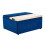 3-in-1 Storage Ottoman Stool Velvet Footstool with Hinged Lid 3