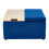 3-in-1 Storage Ottoman Stool Velvet Footstool with Hinged Lid 4