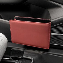 Leather Car Trash Can for Lexus ES 350 20062012, Leakproof Foldable Garbage Organizer, Red