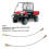 Tailgate Cable Hook 53045‑1065 2PCS Replacement for Mule 3000 Durable Steel 9