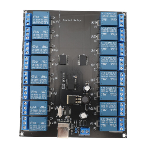 Modulo relè USB a 16 canali 10A 250V 7-38V PCB 1