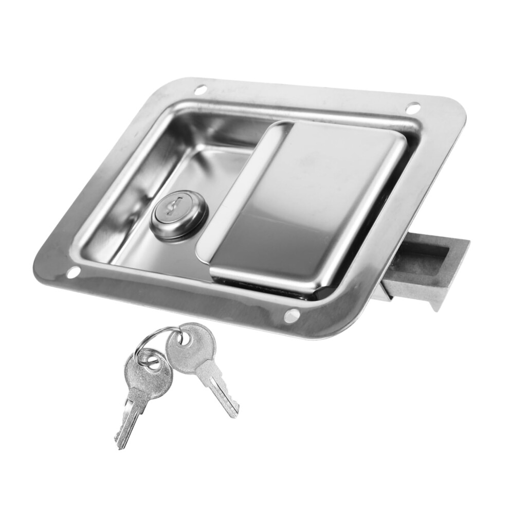 Stainless Steel Toolbox Lock With Keys, PressâToâLock Latch For Truck, Rv And Trailer, CorrosionâResistant 9073542755609