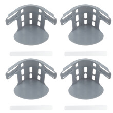 (Gray) 4pcs No-Slip Invisible Bed Sheet Clips for All Frames
