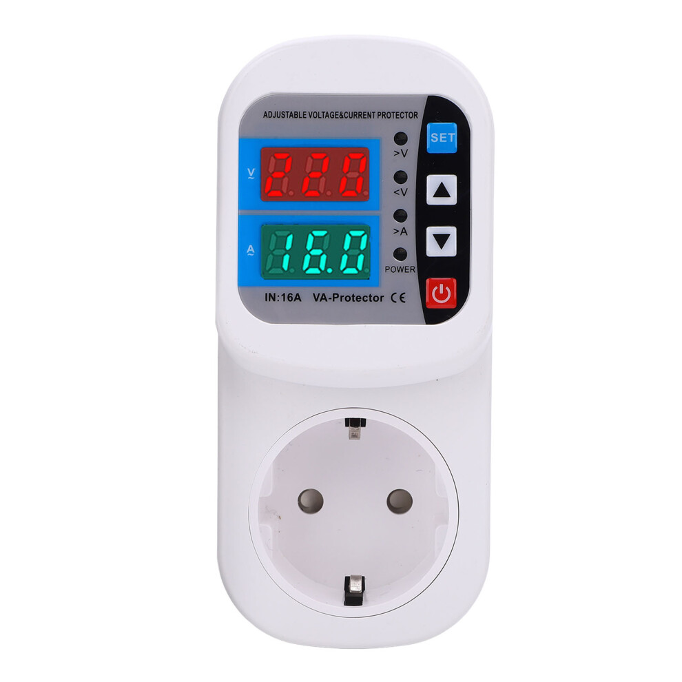 Digital Voltage Guard Socket 16A Surge Protector