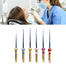 6pcs SX F3 Dental Endo Canal Files 25mm Large Taper Metal with Box