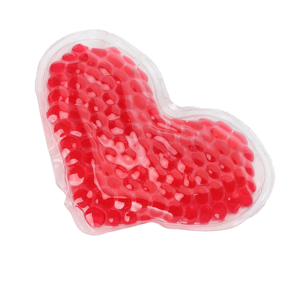 Heart-Shaped Gel Bead Ice Pack M 10x10cm Cold & Hot Compress