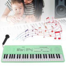 54-Key Electronic Piano Keyboard for Kids with Microphone, Green
