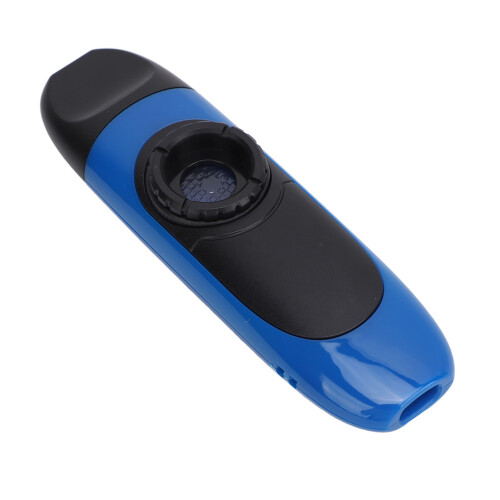Kazoo Flute ABS Plastic Musical Wind Instrument Blue with 5 Diaphragms