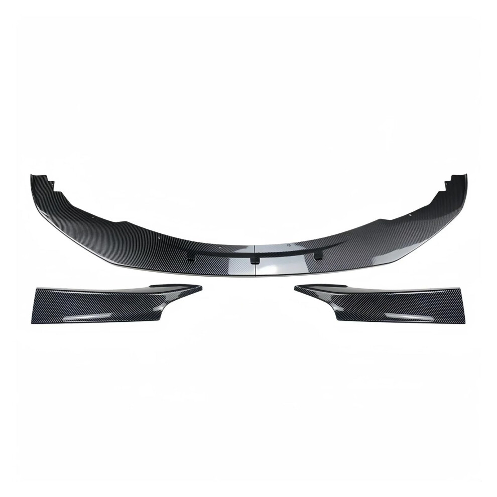 Front Bumper Splitter Lip Gloss Carbon Look Aerodynamic Sport Upgrade For Bmw 1 Series F20 F21 20112014 9330225062561