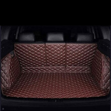Waterproof Leather Cargo Liner Trunk Mat with Full Coverage Protection, Coffee for Jeep Renegade 20152022