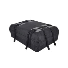 Waterproof 600D Rooftop Cargo Bag 15 Cubic Feet Capacity with HeavyDuty Straps Foldable for Travel