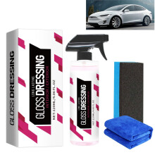 Car Plastic Restorer Spray 120ML, Tire and Trim Dressing for Long Lasting Shine, UV Protection, Non Greasy Finish