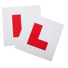 2pcs Magnetic L Plates for Car and Motorcycle, Easy Install and Residue Removal, 7Inch Learner Signs