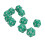 Tabletop RPG Dice Set 10PCS Green Polyhedral 20-Sided Plastic Light & Durable 1