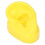 Silicone Ear Model Left Medium Yellow with Stand for Sound Aid Display 2