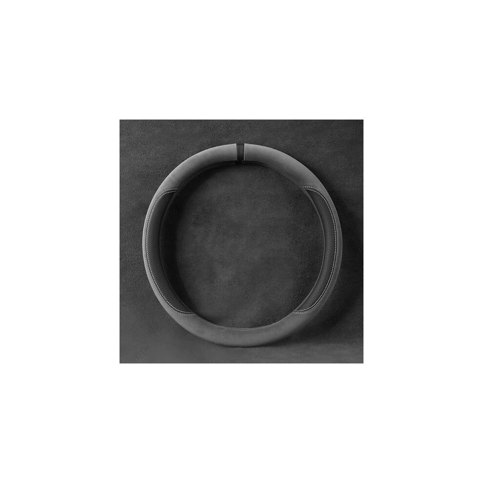 Car Steering Wheel Cover For Opel Suede Antislip Breathable Grip Universal Fit Grey 9092120238990