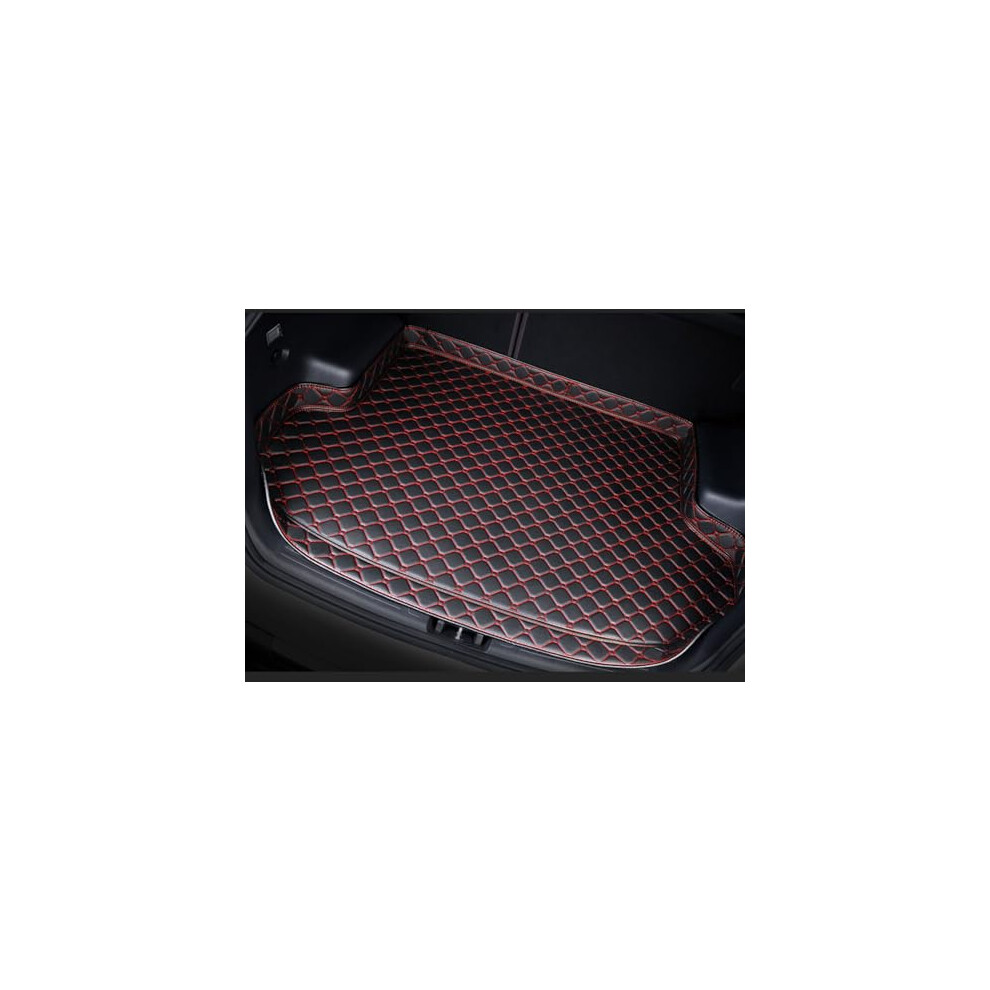 Waterproof Leather Car Trunk Mat For Renault Megane Touring 2008Â2016, Antiscratch Cargo Liner Black/Red 9073542755869