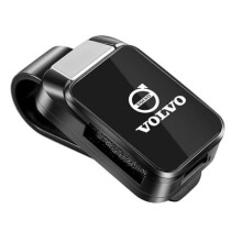 Car Sunglasses Holder for Volvo S90 20162020, Sun Visor Glasses Clip with Secure Grip and Scratch Lining, Black