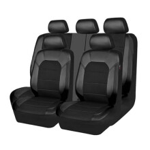 PU Leather Car Seat Covers for Vauxhall Insignia 20172018, Full Set Waterproof Breathable Black Protector