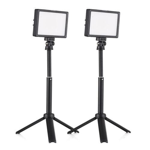 LED-Videolicht-Set 2 Stück, 15W, Bi-Color, Touchscreen, Einstellbare Helligkeit 2
