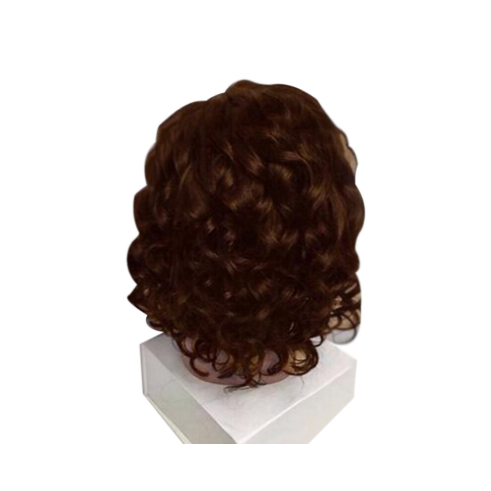 Reach-Tools (Dark Brown) Black Curly Wig For Women - Natural Look