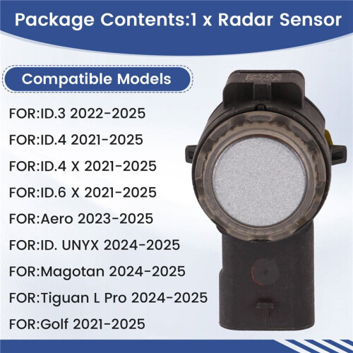 Für  ID3 ID4 ID6 Einparkhilfe  Seite Assist Sensor 1ED919275B 2