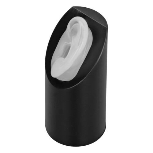 Clear Silicone Ear Model with Black Display Rack for Left Ear Acupuncture 1