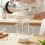 (Cream White Cat) Cat Strainer for Kitchen - Detachable Filter 5
