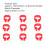 100pcs 8mm Plastic Pigeon Leg Bands for Identification, Red 6