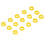 100PCS Yellow Plastic Pigeon Leg Rings 8mm for identification 8
