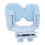 Sky Blue Kids Sitting Posture Corrector, Soft Buffer & Breathable ABS 2