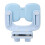 Sky Blue Kids Sitting Posture Corrector, Soft Buffer & Breathable ABS 3