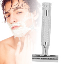 Zinc Alloy Double Edged Safety Trimmer Set for Men