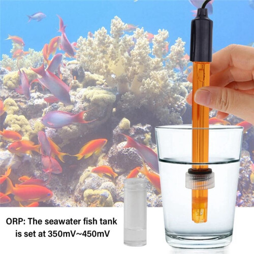 ORP Replacement Probe Aquarium Hydroponic Laboratory Electrode Oxidation-Reduction Potential Test BNC Connector 300cm 2