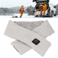 Electric Heated Scarf Cotton 3 Level USB Washable Foldable Neck Warmer