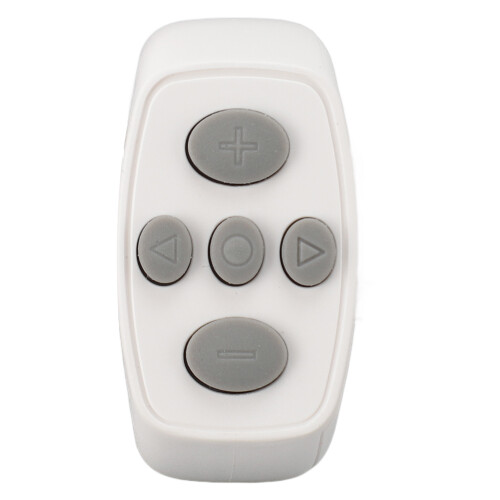 White Bluetooth Ring for Video & Reading Control - 10M Range, 200mAh