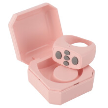Bluetooth Remote Control Ring 10M Range 200mAh Pink for Video & Books