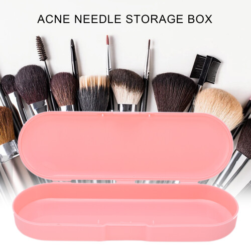 Pink Acne Needle Storage Box - ABS Material, Compact & Durable 2